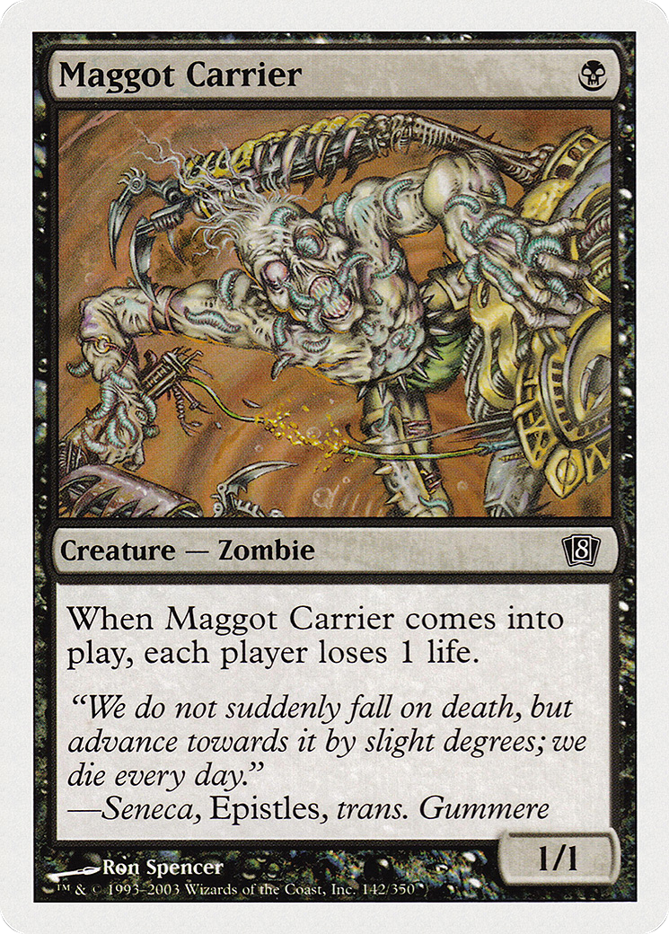 Maggot Carrier (8ED-142) [8th Edition] MTG Single Wizards of the Coast