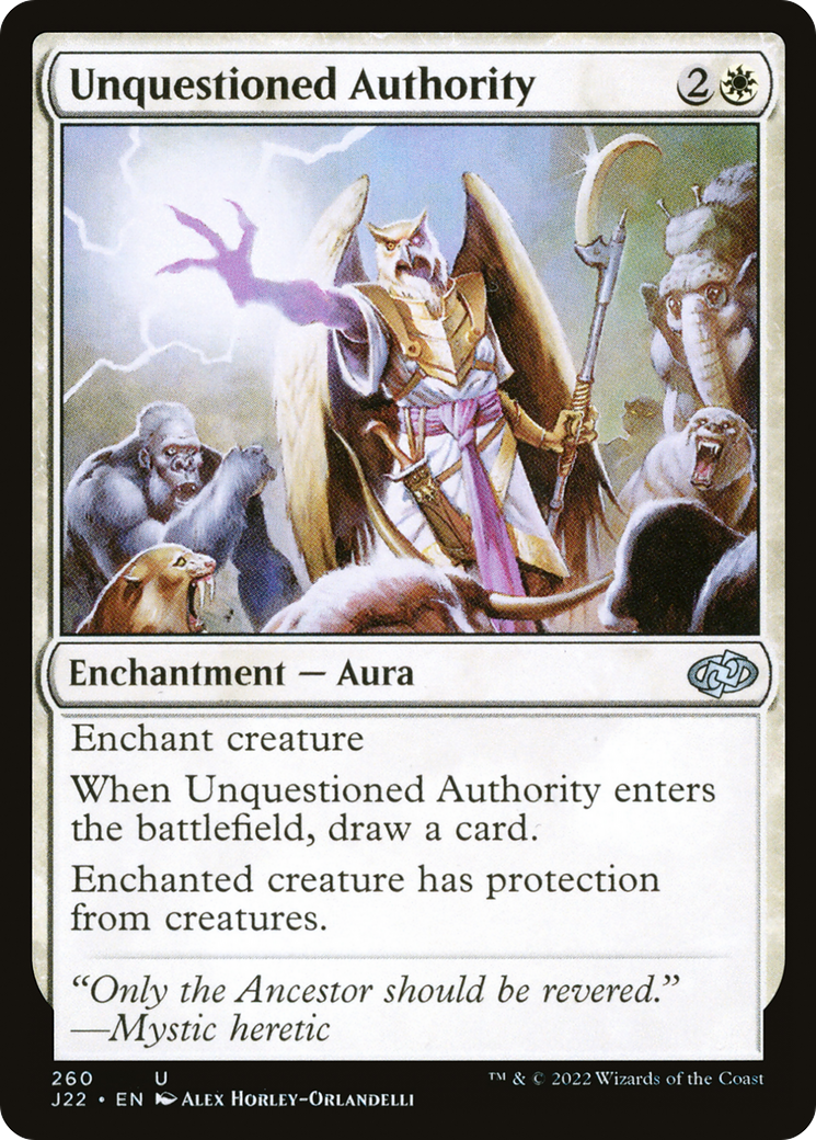 Unquestioned Authority (J22-260) [Jumpstart 2022] MTG Single Wizards of the Coast