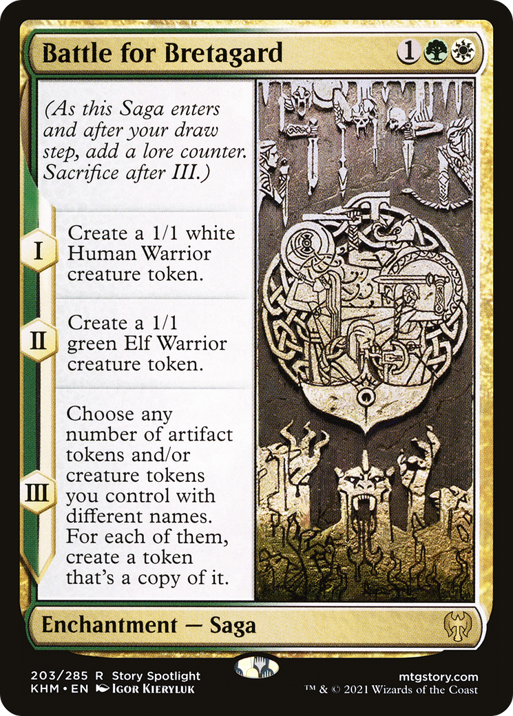 Battle for Bretagard (KHM-203) [Kaldheim] Foil MTG Single Wizards of the Coast