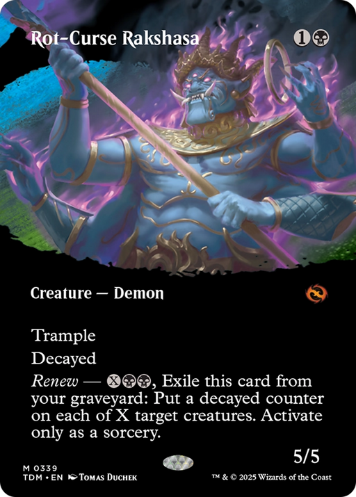 Rot-Curse Rakshasa (Borderless) (TDM-339) [Tarkir: Dragonstorm] MTG Single Wizards of the Coast