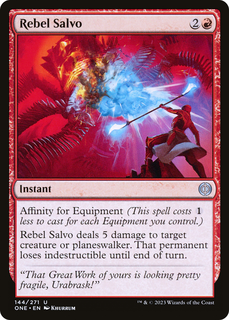 Rebel Salvo (ONE-144) [Phyrexia: All Will Be One] MTG Single Wizards of the Coast