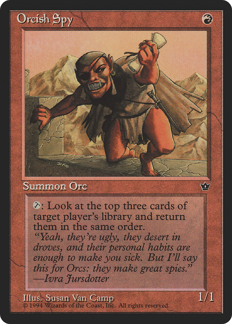 Orcish Spy (FEM-61A) [Fallen Empires] MTG Single Wizards of the Coast