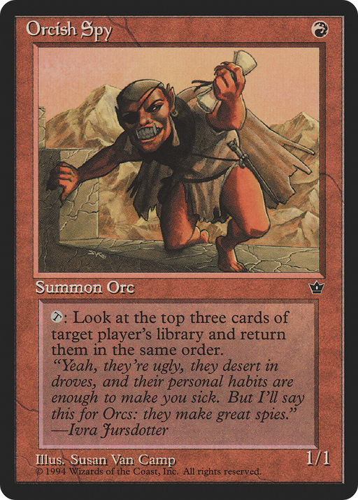 Orcish Spy (FEM-61A) [Fallen Empires] MTG Single Wizards of the Coast