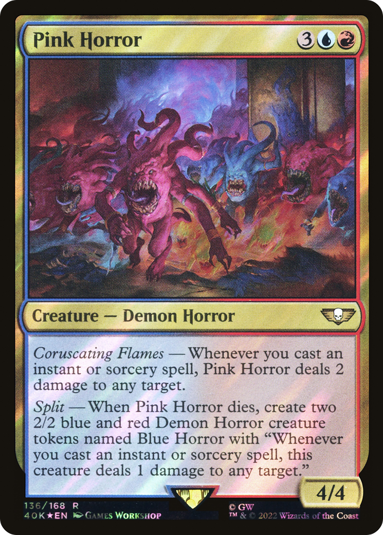 Pink Horror (40K-136★) [Warhammer 40,000 Commander] Foil MTG Single Wizards of the Coast