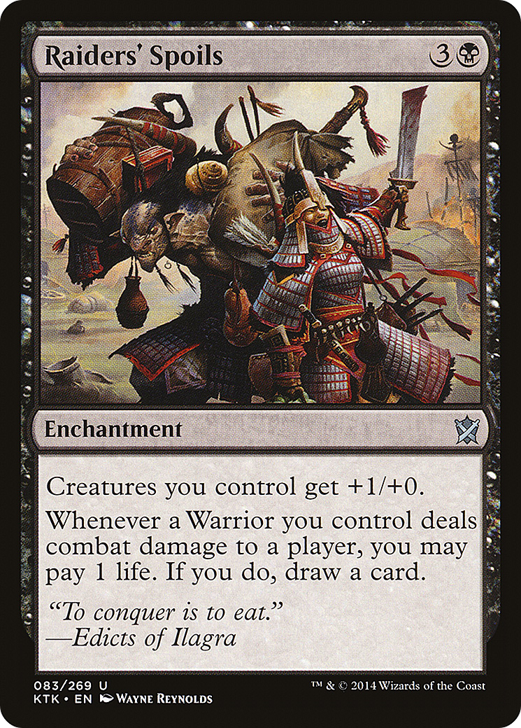 Raiders' Spoils (KTK-083) [Khans of Tarkir] Foil MTG Single Wizards of the Coast