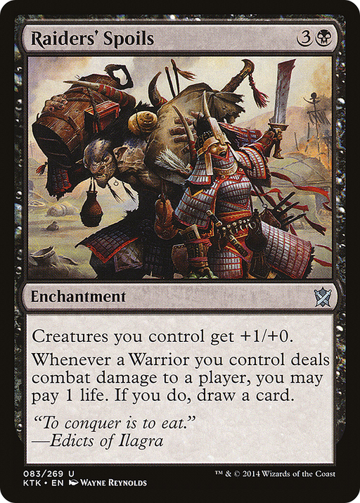 Raiders' Spoils (KTK-083) [Khans of Tarkir] MTG Single Wizards of the Coast