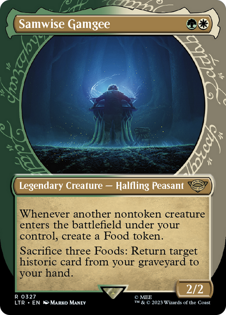 Samwise Gamgee (LTR-327) [The Lord of the Rings: Tales of Middle-earth] (Showcase) (Borderless) MTG Single Wizards of the Coast