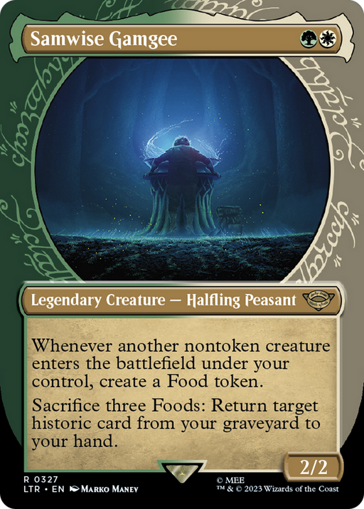 Samwise Gamgee (LTR-327) [The Lord of the Rings: Tales of Middle-earth] (Showcase) (Borderless) MTG Single Wizards of the Coast
