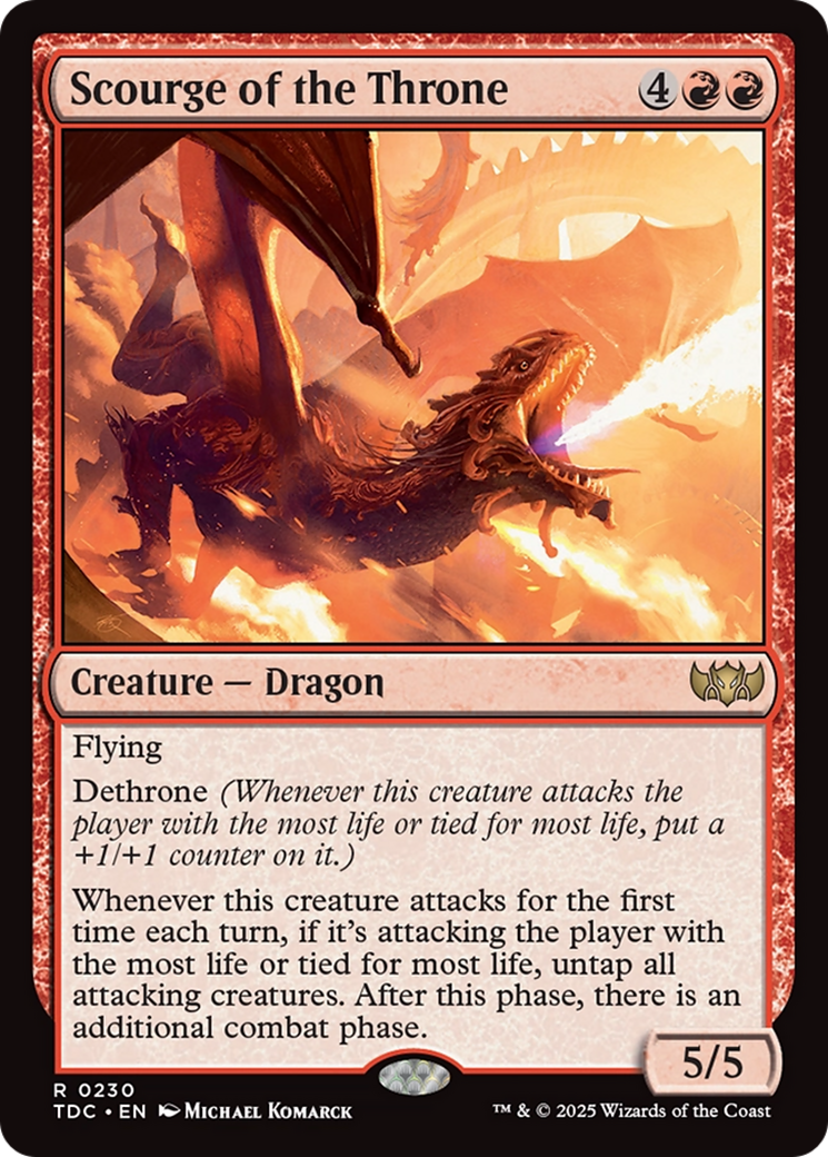 Scourge of the Throne (TDC-230) [Commander: Tarkir: Dragonstorm] MTG Single Wizards of the Coast