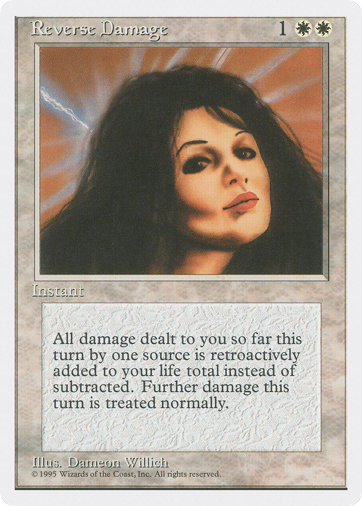 Reverse Damage (4ED-045) [Fourth Edition] MTG Single Wizards of the Coast