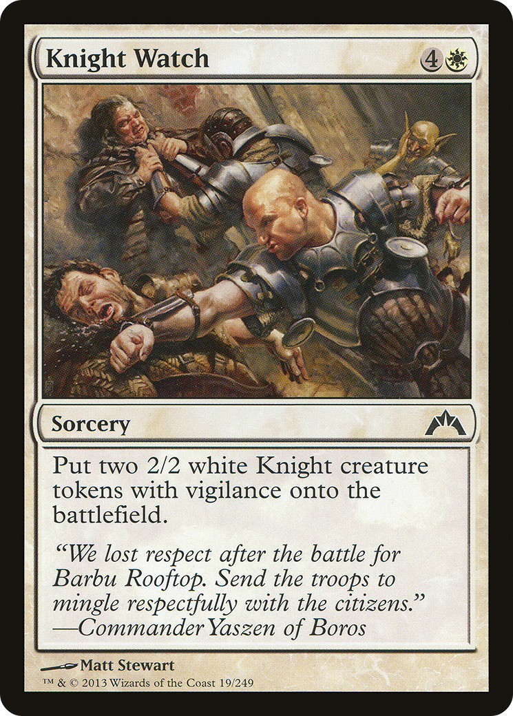 Knight Watch (GTC-019) [Gatecrash] MTG Single Wizards of the Coast