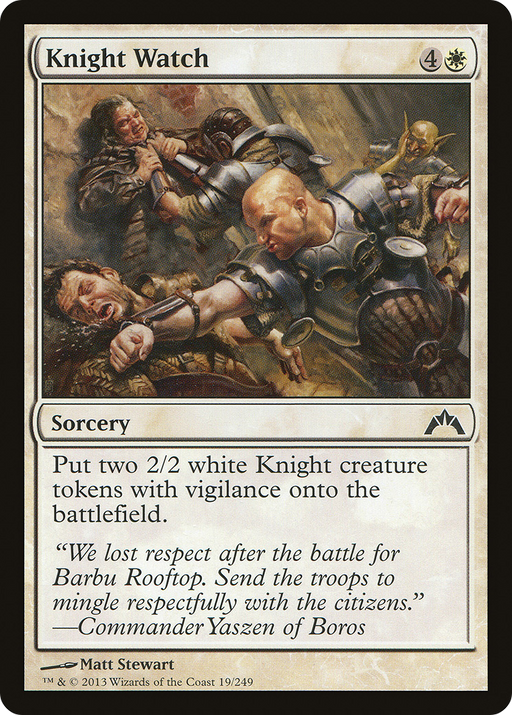 Knight Watch (GTC-019) [Gatecrash] MTG Single Wizards of the Coast