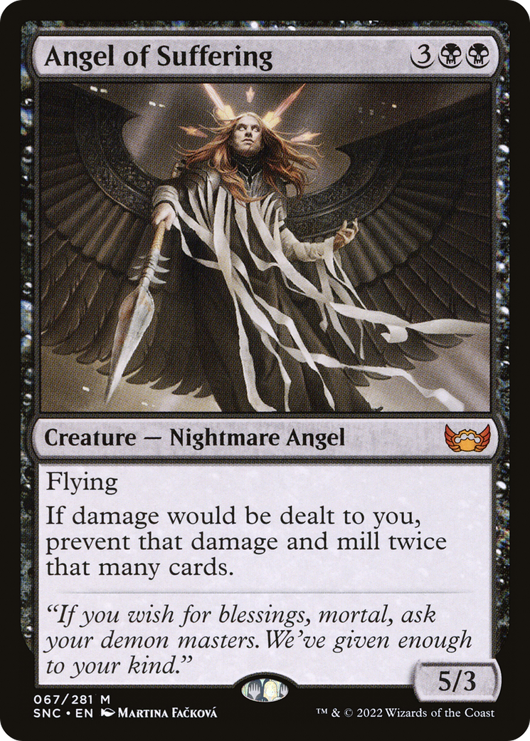 Angel of Suffering (SNC-067) [Streets of New Capenna] Foil MTG Single Wizards of the Coast