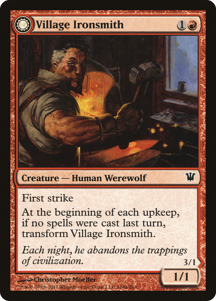 Village Ironsmith (ISD-168) [Innistrad] Foil MTG Single Wizards of the Coast