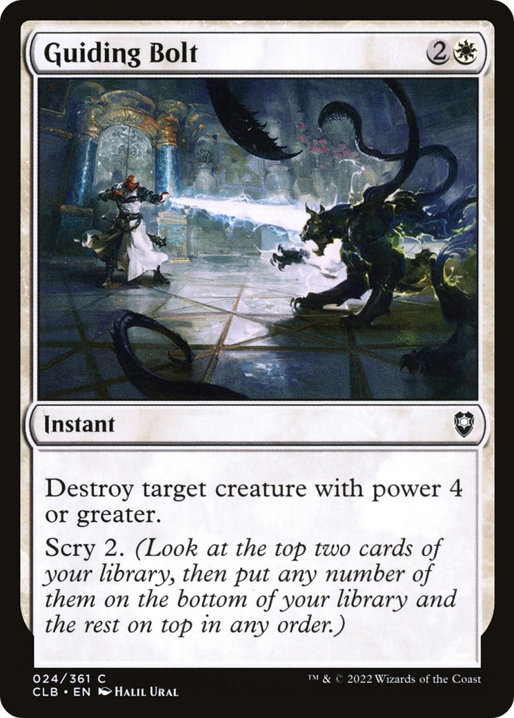 Guiding Bolt (CLB-024) [Commander Legends: Battle for Baldur's Gate] Foil MTG Single Wizards of the Coast