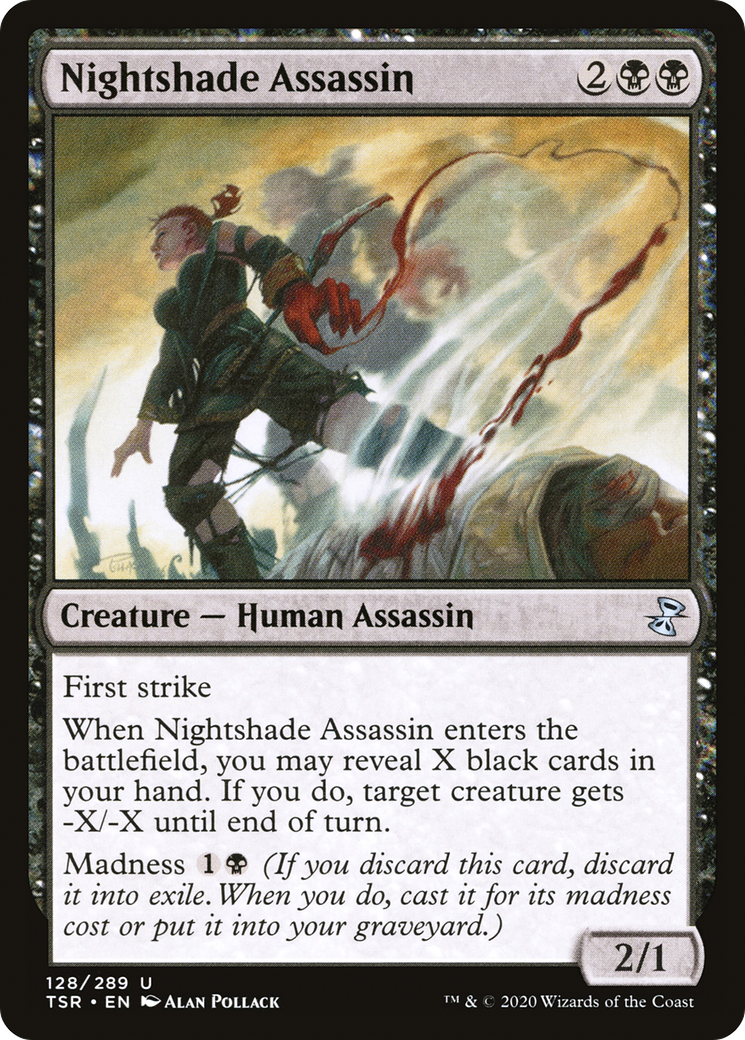 Nightshade Assassin (TSR-128) [Time Spiral Remastered] MTG Single Wizards of the Coast