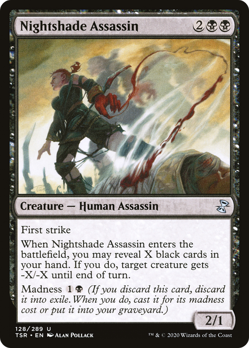 Nightshade Assassin (TSR-128) [Time Spiral Remastered] MTG Single Wizards of the Coast