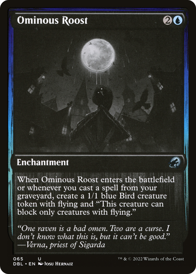 Ominous Roost (DBL-065) [Innistrad: Double Feature] Foil MTG Single Wizards of the Coast