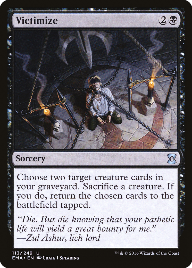 Victimize (EMA-113) [Eternal Masters] MTG Single Wizards of the Coast