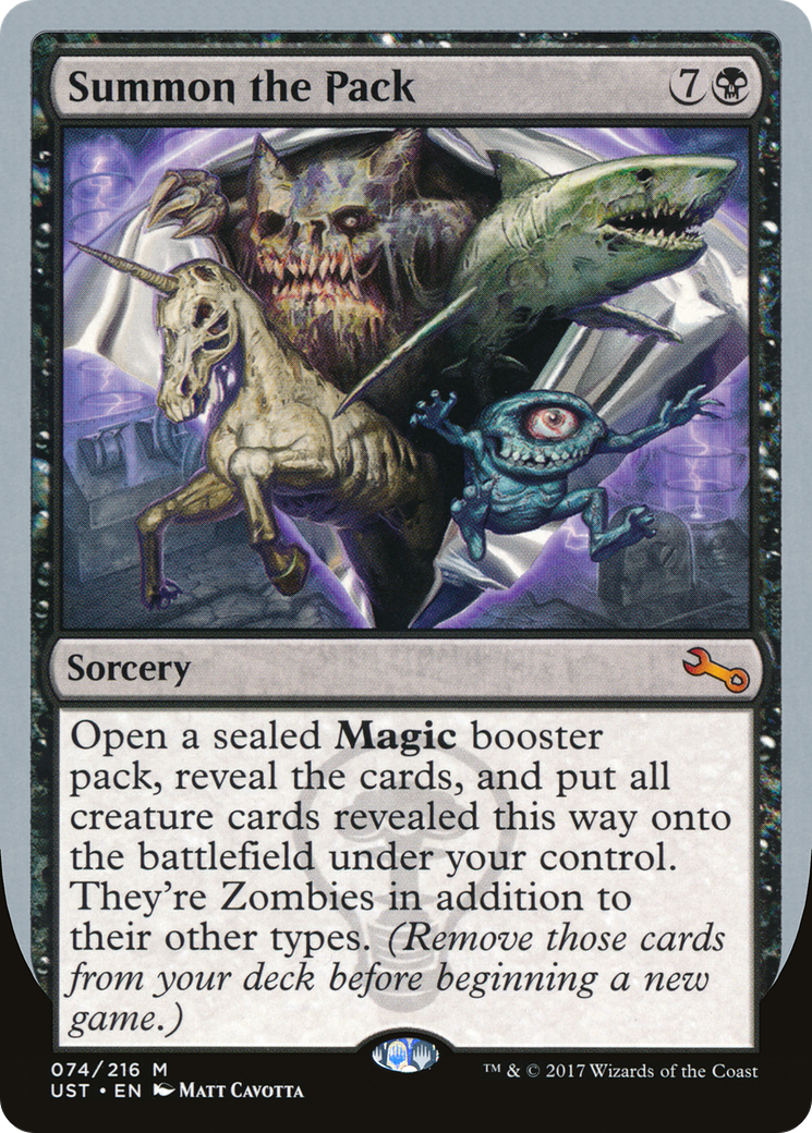 Summon the Pack (UST-074) [Unstable] MTG Single Wizards of the Coast