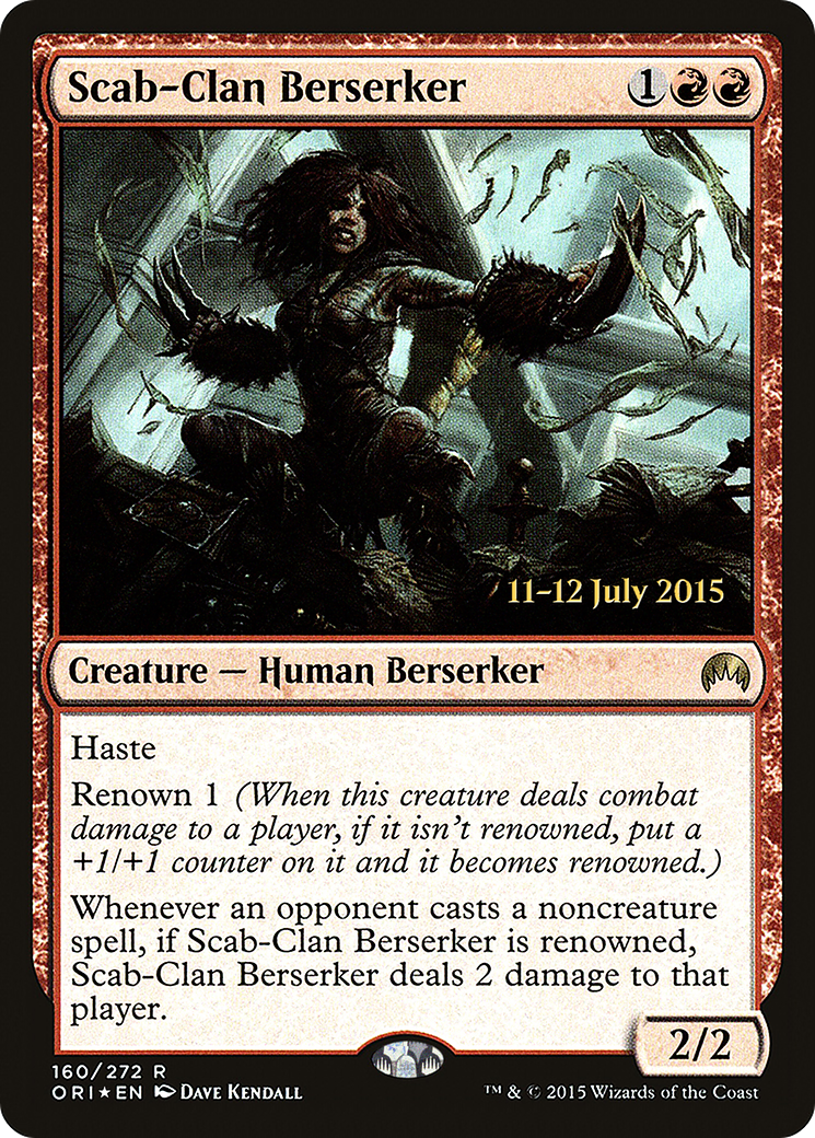 Scab-Clan Berserker (PRE-160) [Magic Origins Promos] Foil MTG Single Wizards of the Coast