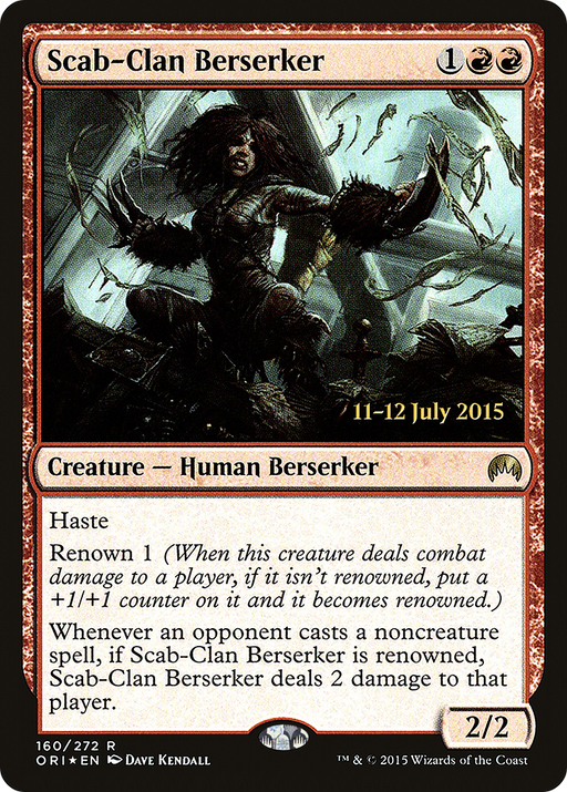 Scab-Clan Berserker (PRE-160) [Magic Origins Promos] Foil MTG Single Wizards of the Coast