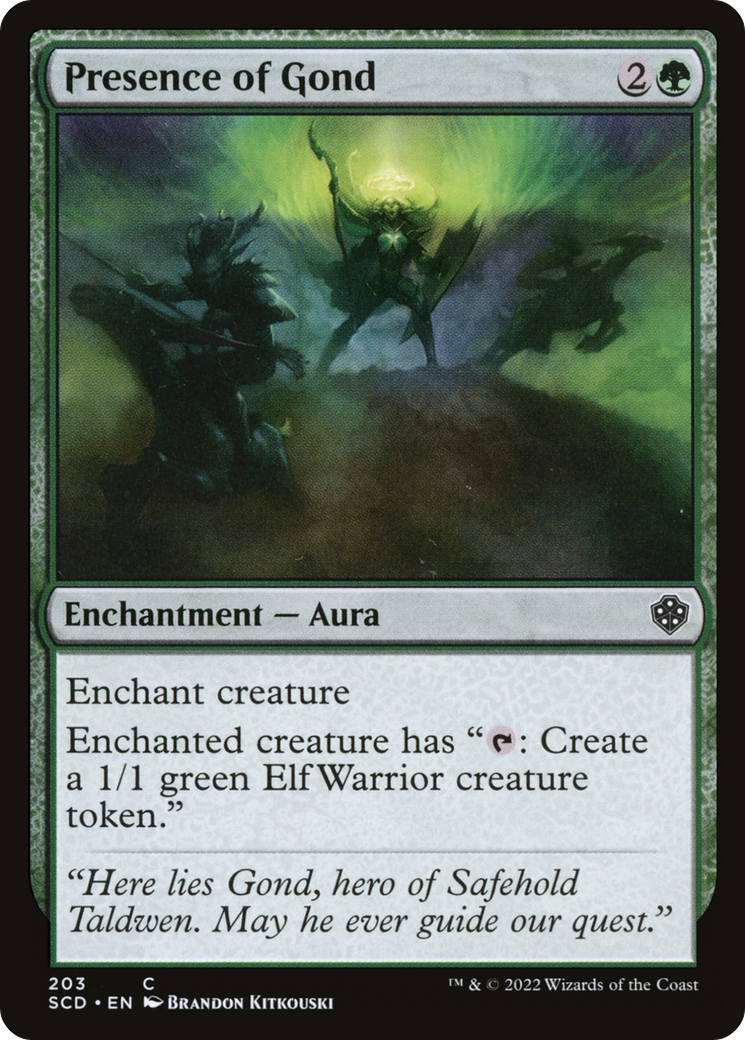 Presence of Gond (SCD-203) [Starter Commander Decks] MTG Single Wizards of the Coast