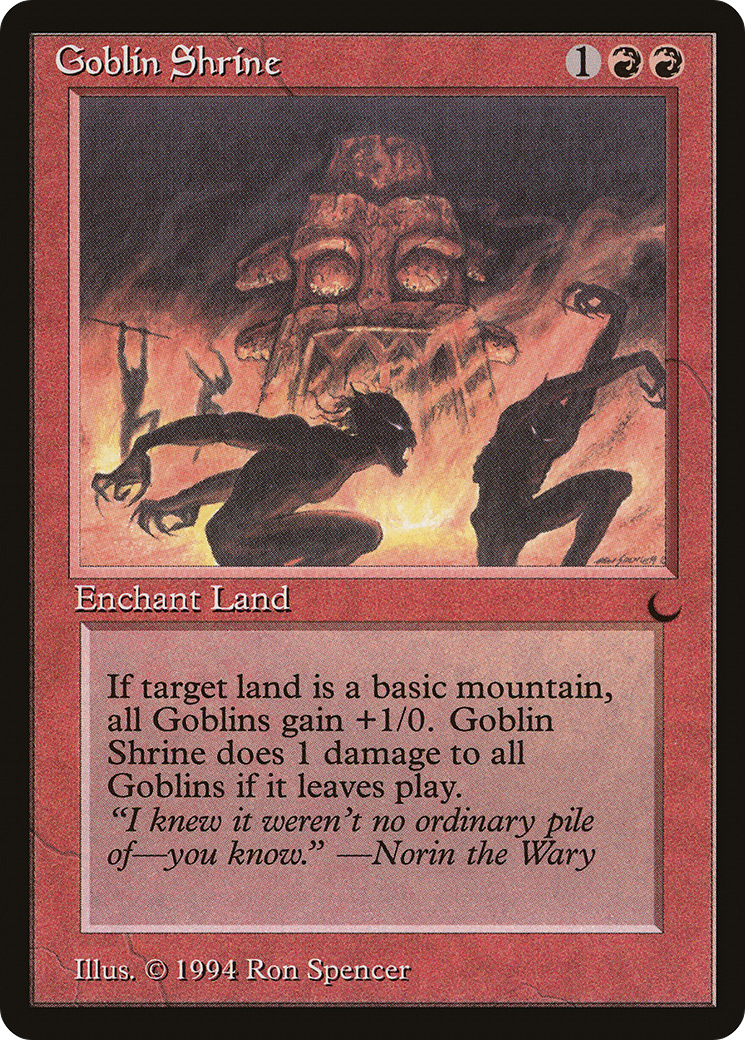 Goblin Shrine (DRK-) [Oldschool] The Dark MTG Single Wizards of the Coast