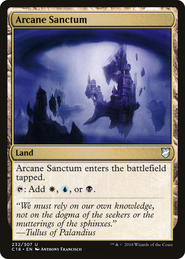 Arcane Sanctum (C18-232) [Commander 2018] MTG Single Wizards of the Coast