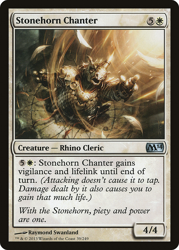 Stonehorn Chanter (M14-039) [Magic 2014] MTG Single Wizards of the Coast