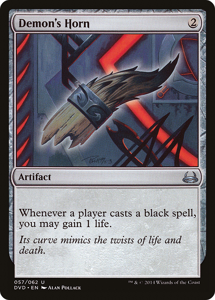 Demon's Horn (DD3-057) [Misc] Duel Decks Anthology: Divine vs. Demonic MTG Single Wizards of the Coast
