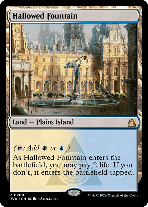 Hallowed Fountain (RVR-280) [Ravnica Remastered] MTG Single Wizards of the Coast