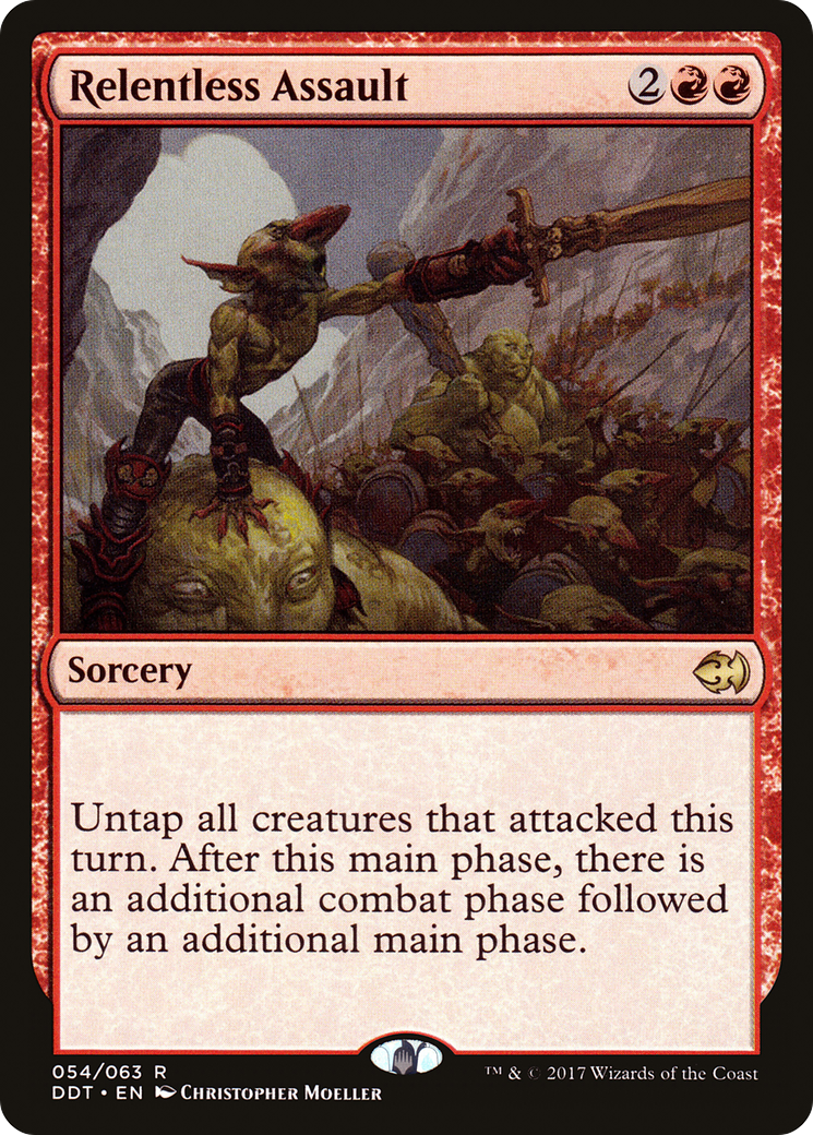 Relentless Assault (DDT-054) [Misc] Duel Decks: Merfolk vs. Goblins MTG Single Wizards of the Coast