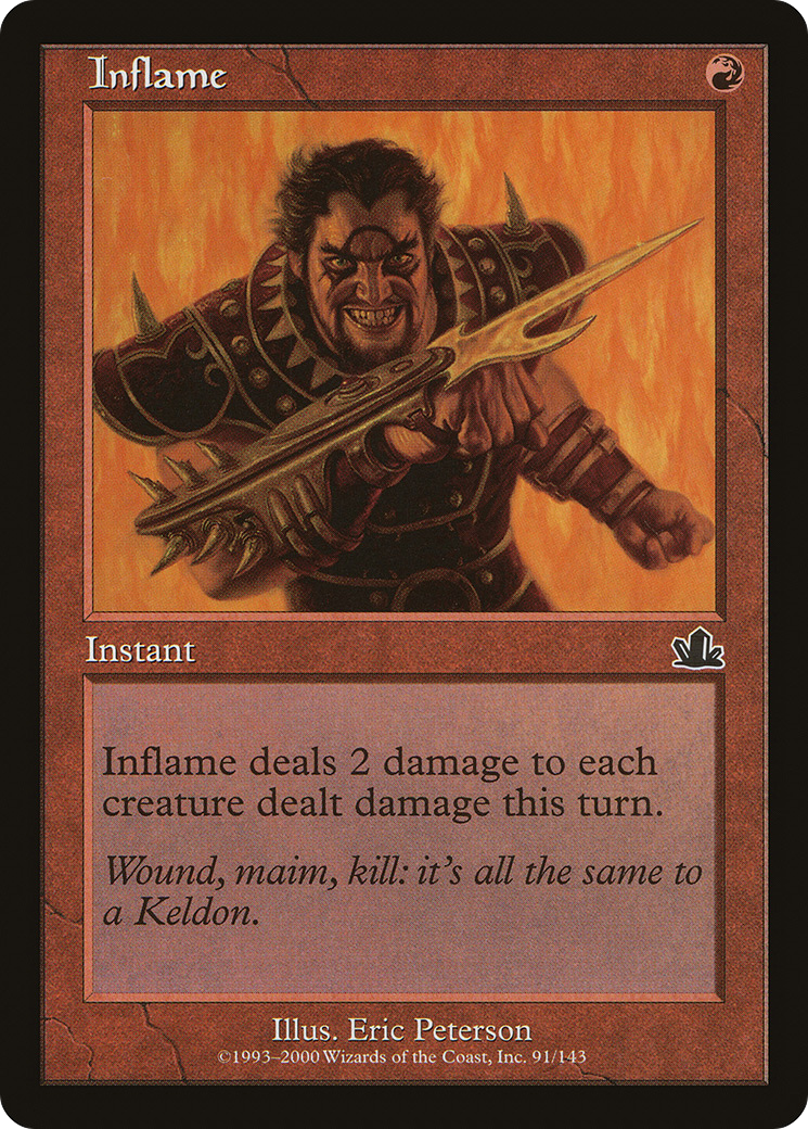 Inflame (PCY-091) [Prophecy] Foil MTG Single Wizards of the Coast