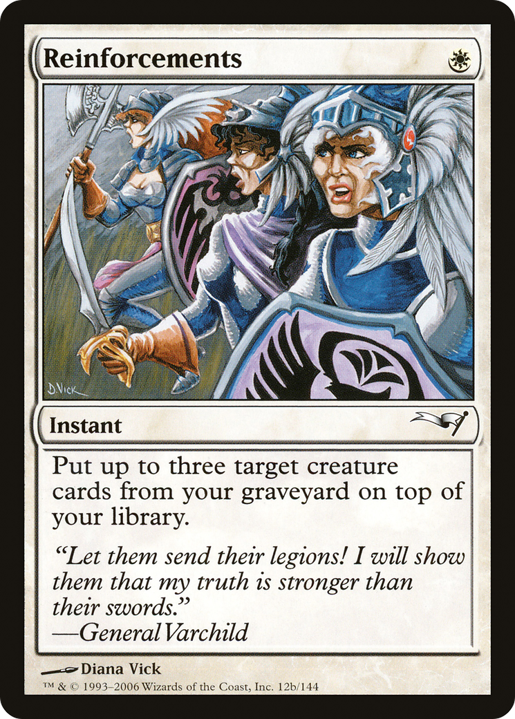 Reinforcements (Version 2) (CTD-12B) [Misc] Coldsnap Theme Decks MTG Single Wizards of the Coast