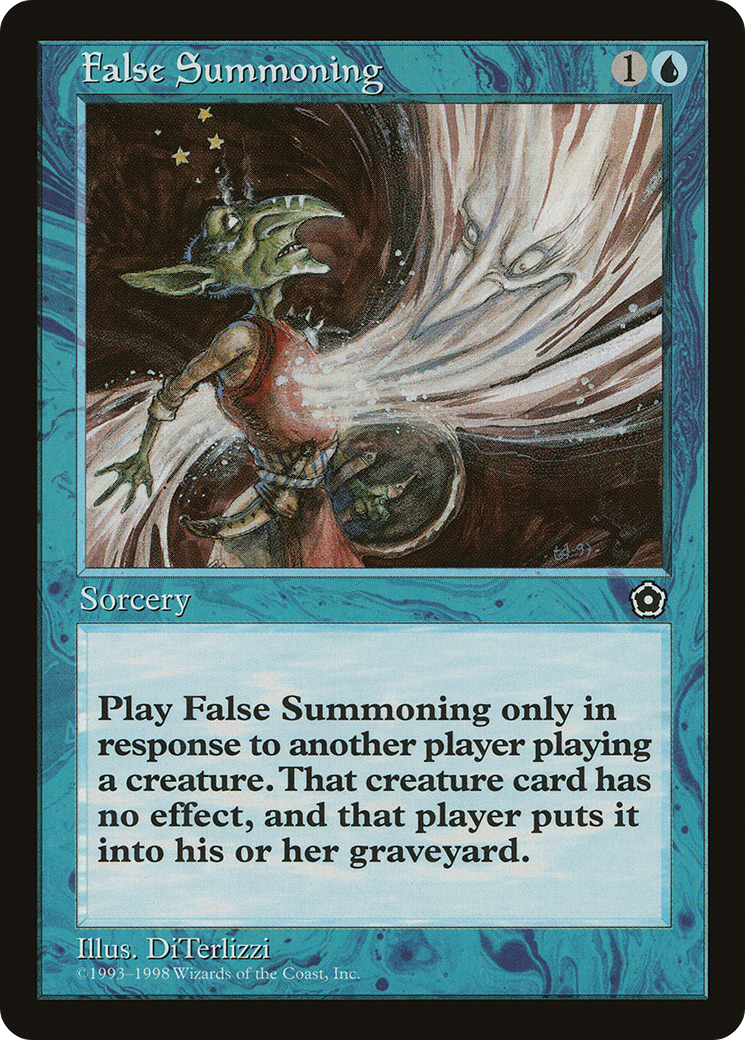 False Summoning (P02-) [Misc] Portal Second Age MTG Single Wizards of the Coast