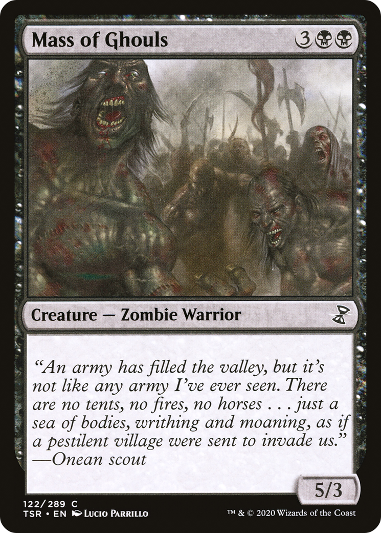 Mass of Ghouls (TSR-122) [Time Spiral Remastered] Foil MTG Single Wizards of the Coast