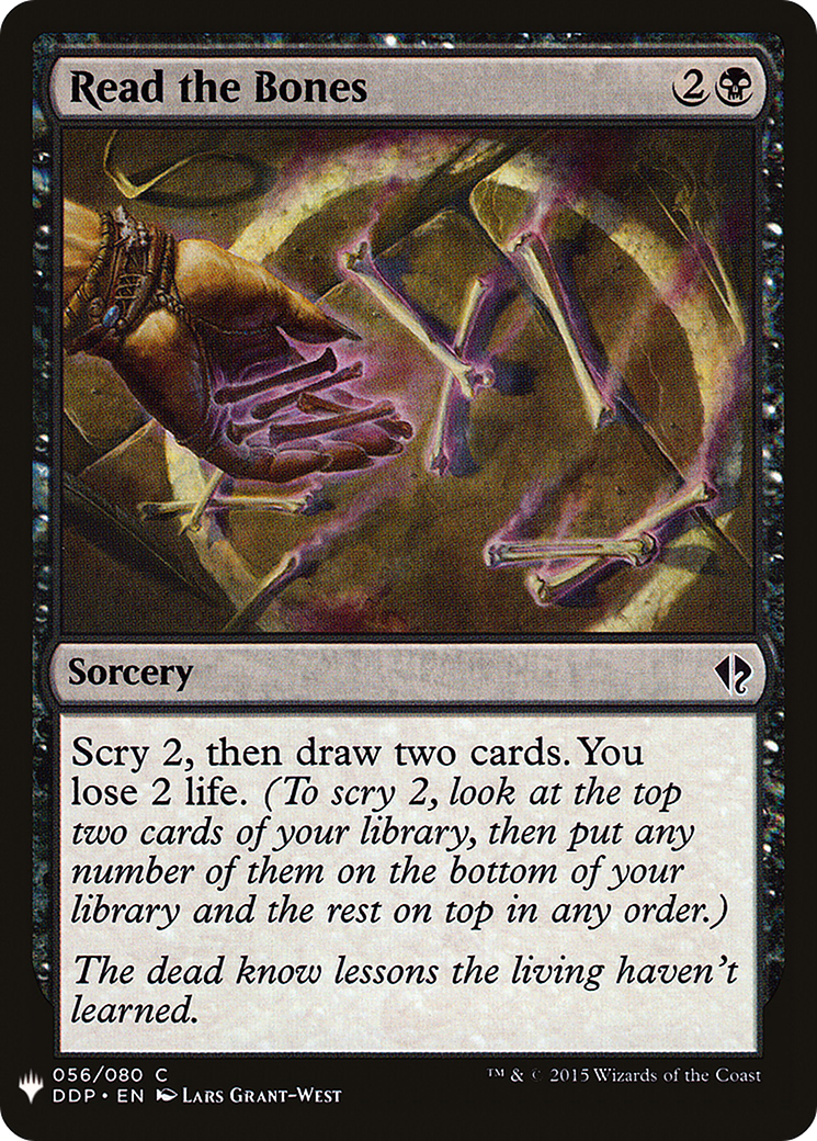 Read the Bones (LIST-DDP-56) [Mystery Booster] The List MTG Single Wizards of the Coast