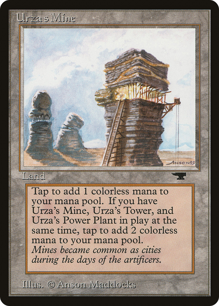 Urza's Mine (Tower) (ATQ-) [Oldschool] Antiquities MTG Single Wizards of the Coast