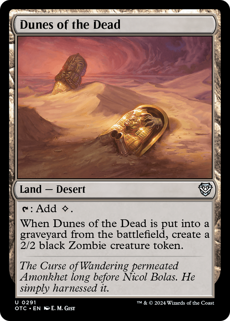 Dunes of the Dead (OTC-291) [Outlaws of Thunder Junction Commander] MTG Single Wizards of the Coast