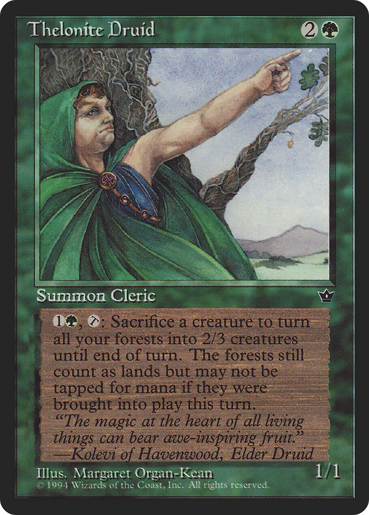 Thelonite Druid (FEM-078) [Fallen Empires] MTG Single Wizards of the Coast