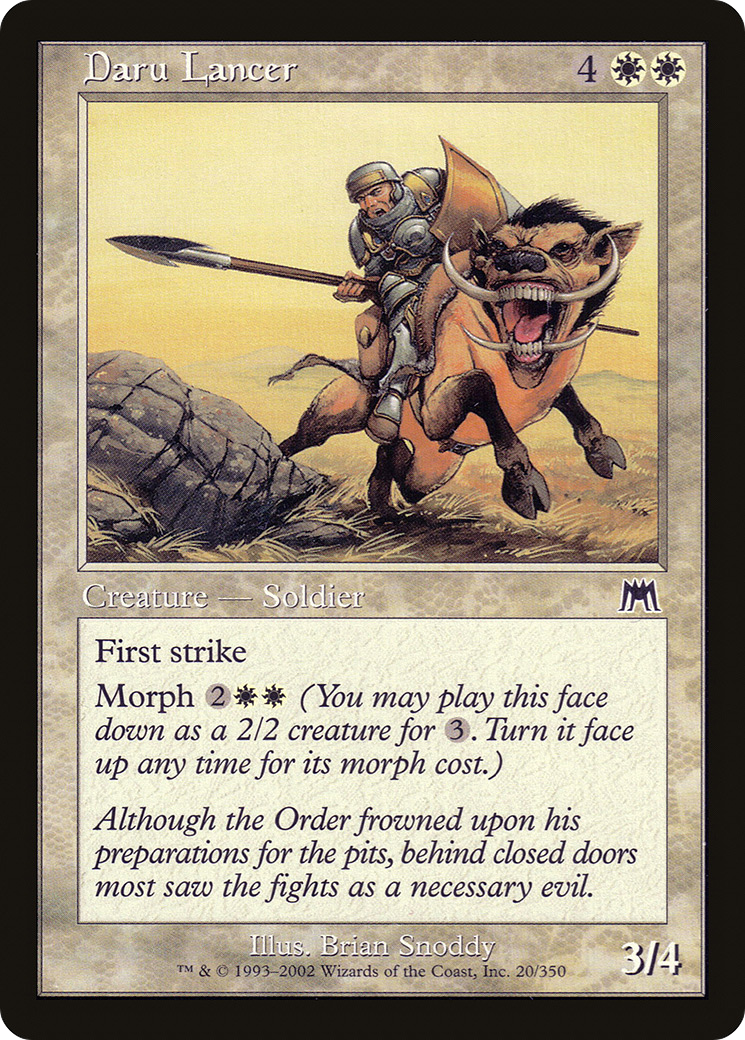 Daru Lancer (ONS-020) [Onslaught] MTG Single Wizards of the Coast