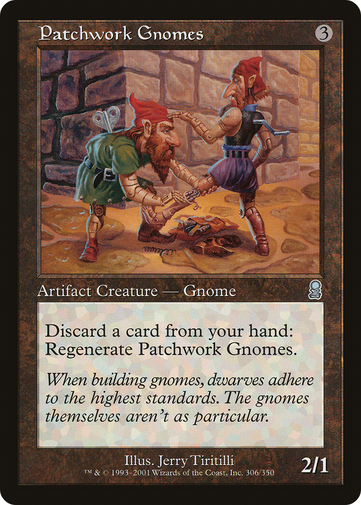 Patchwork Gnomes (ODY-306) [Odyssey] Foil MTG Single Wizards of the Coast