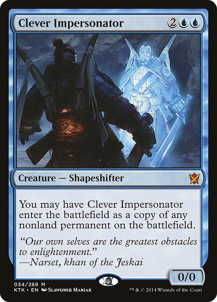 Clever Impersonator (KTK-034) [Khans of Tarkir] Foil MTG Single Wizards of the Coast