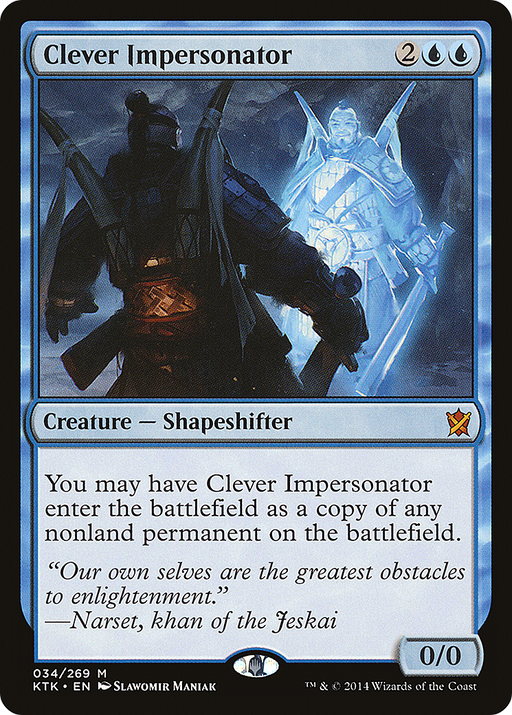 Clever Impersonator (KTK-034) [Khans of Tarkir] Foil MTG Single Wizards of the Coast