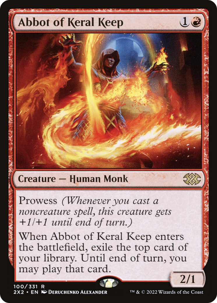 Abbot of Keral Keep [Double Masters 2022] MTG Single Magic: The Gathering