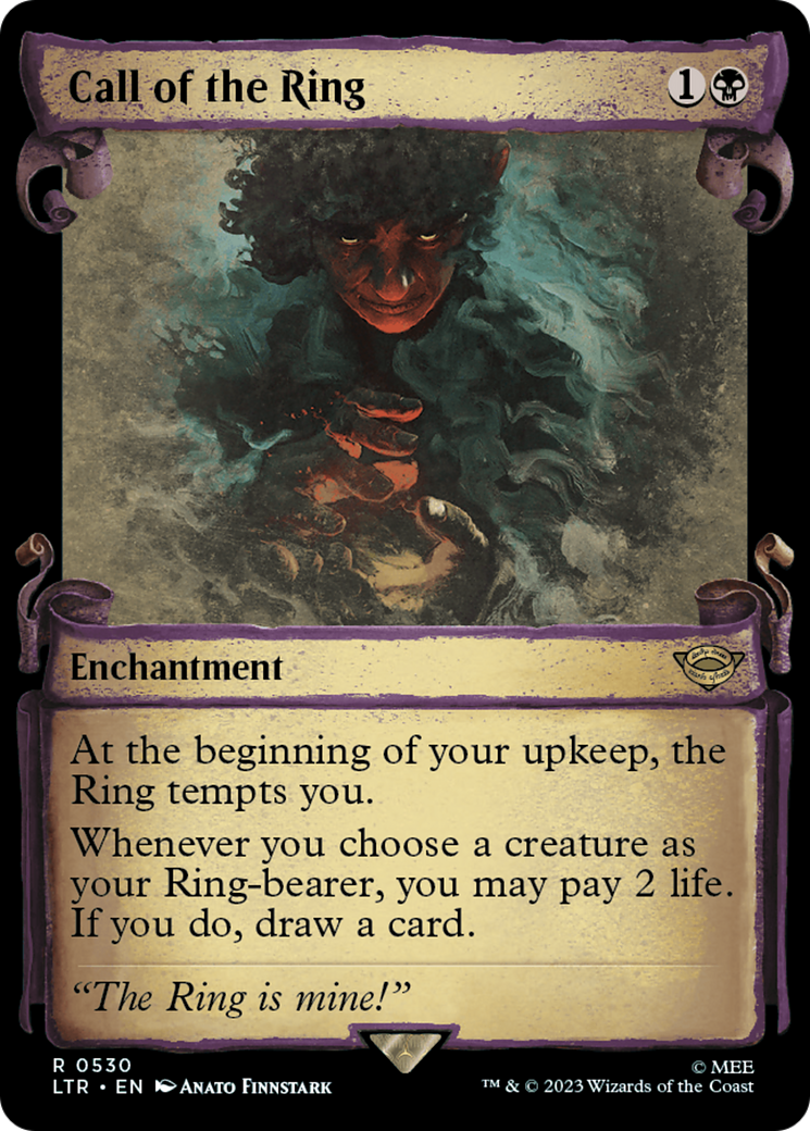 Call of the Ring (Showcase Scrolls) (LTR-530) [The Lord of the Rings: Tales of Middle-earth] (Showcase) MTG Single Wizards of the Coast