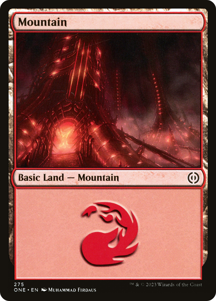 Mountain (ONE-275) [Phyrexia: All Will Be One] MTG Single Wizards of the Coast