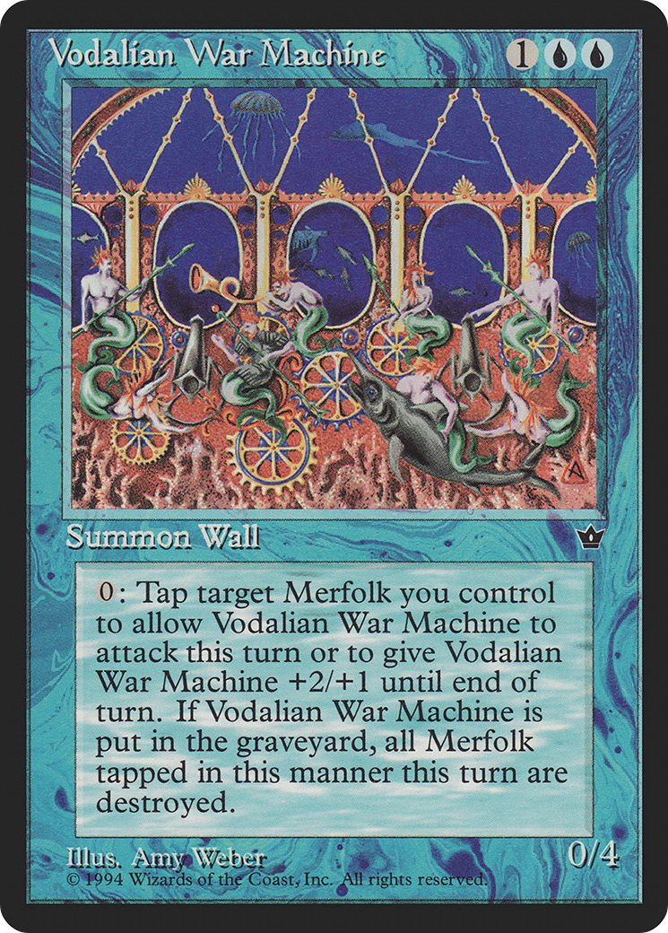 Vodalian War Machine (FEM-032) [Fallen Empires] MTG Single Wizards of the Coast