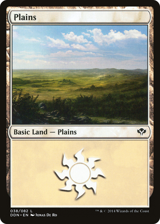 Plains (038) (DDN-038) [Misc] Duel Decks: Speed vs. Cunning MTG Single Wizards of the Coast